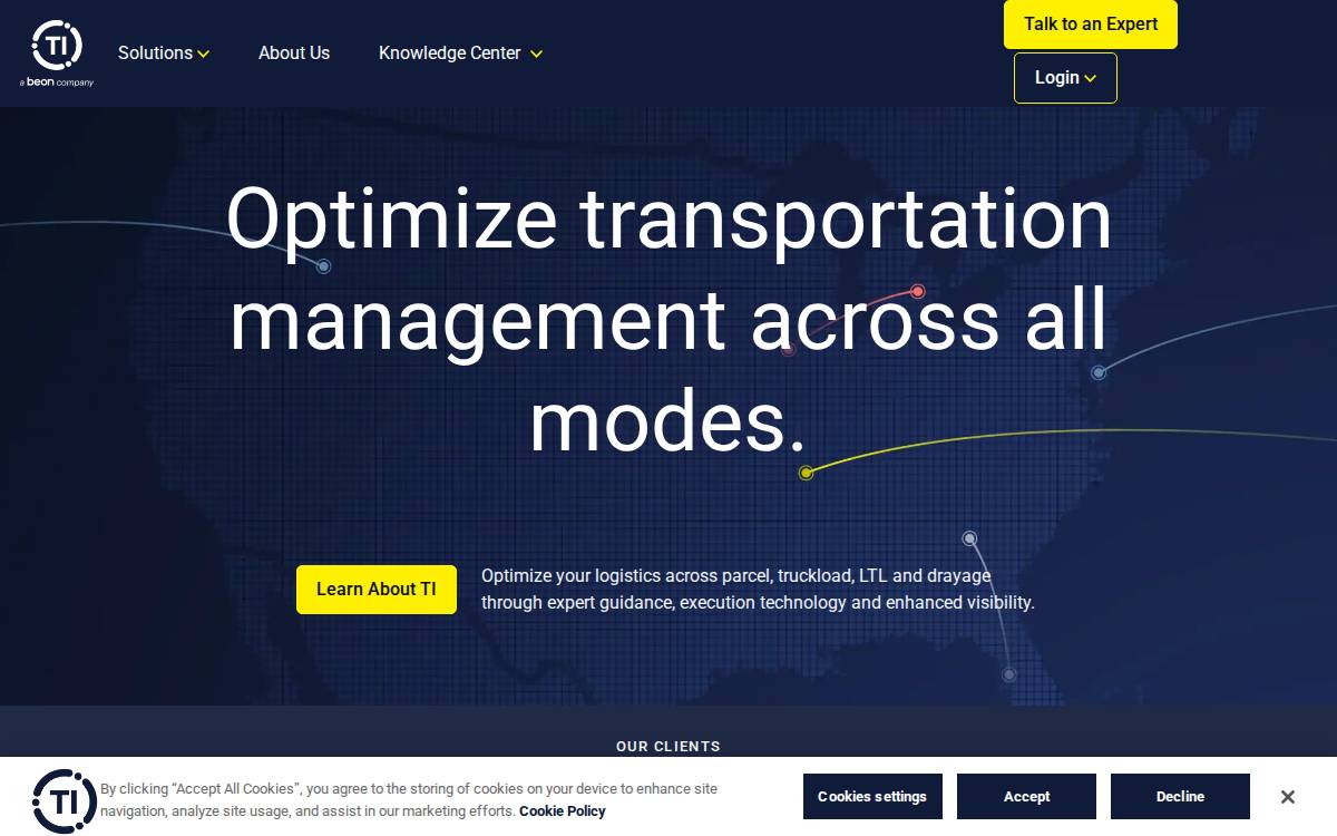 Transportation Insight website preview