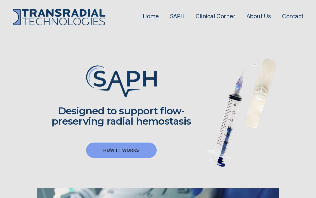 Transradial Technologies website preview