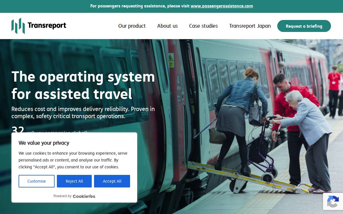 Transreport website preview