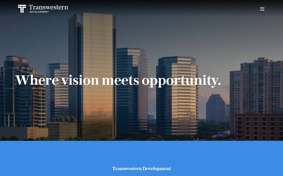 Transwesterndevelopment website preview