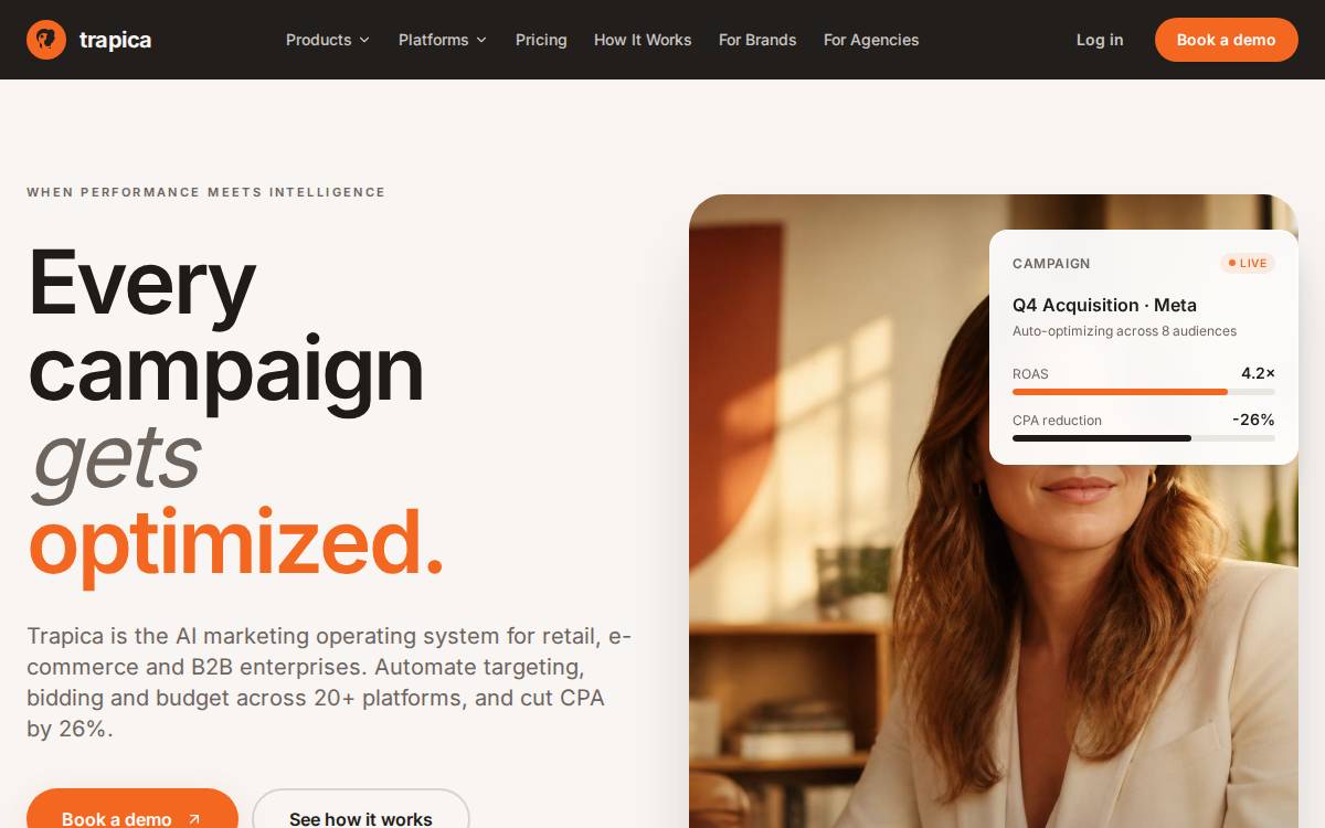 Trapica website preview