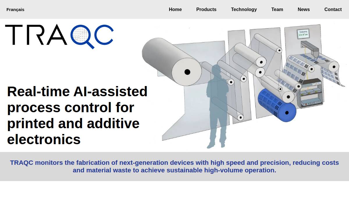 TRAQC website preview