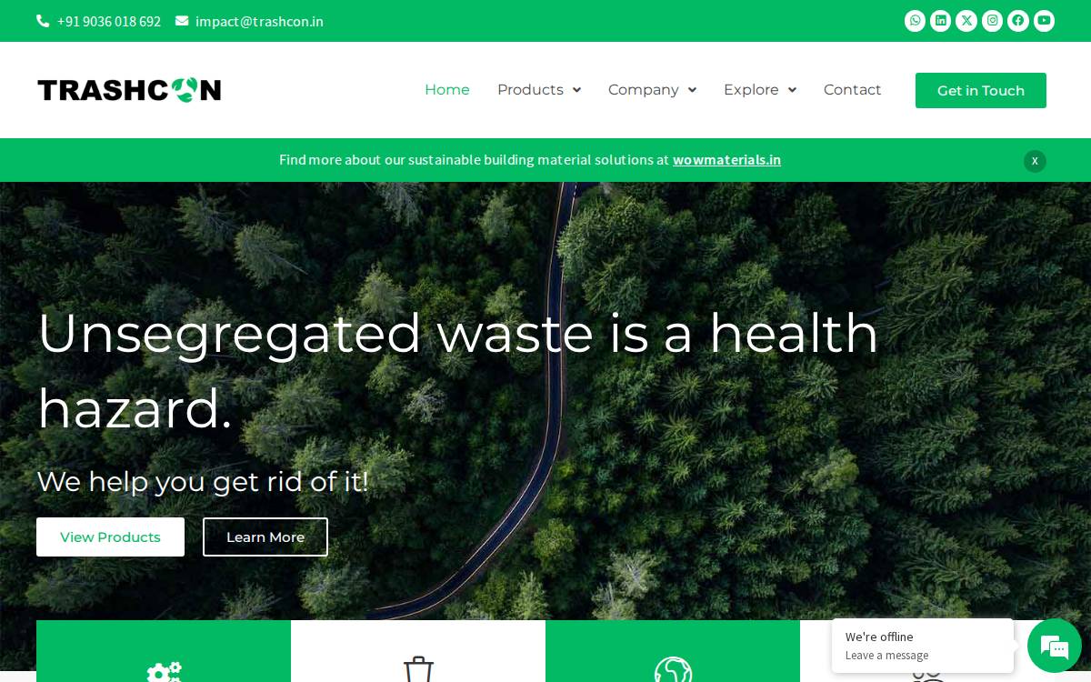 Trashcon website preview