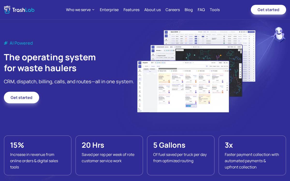 TrashLab website preview
