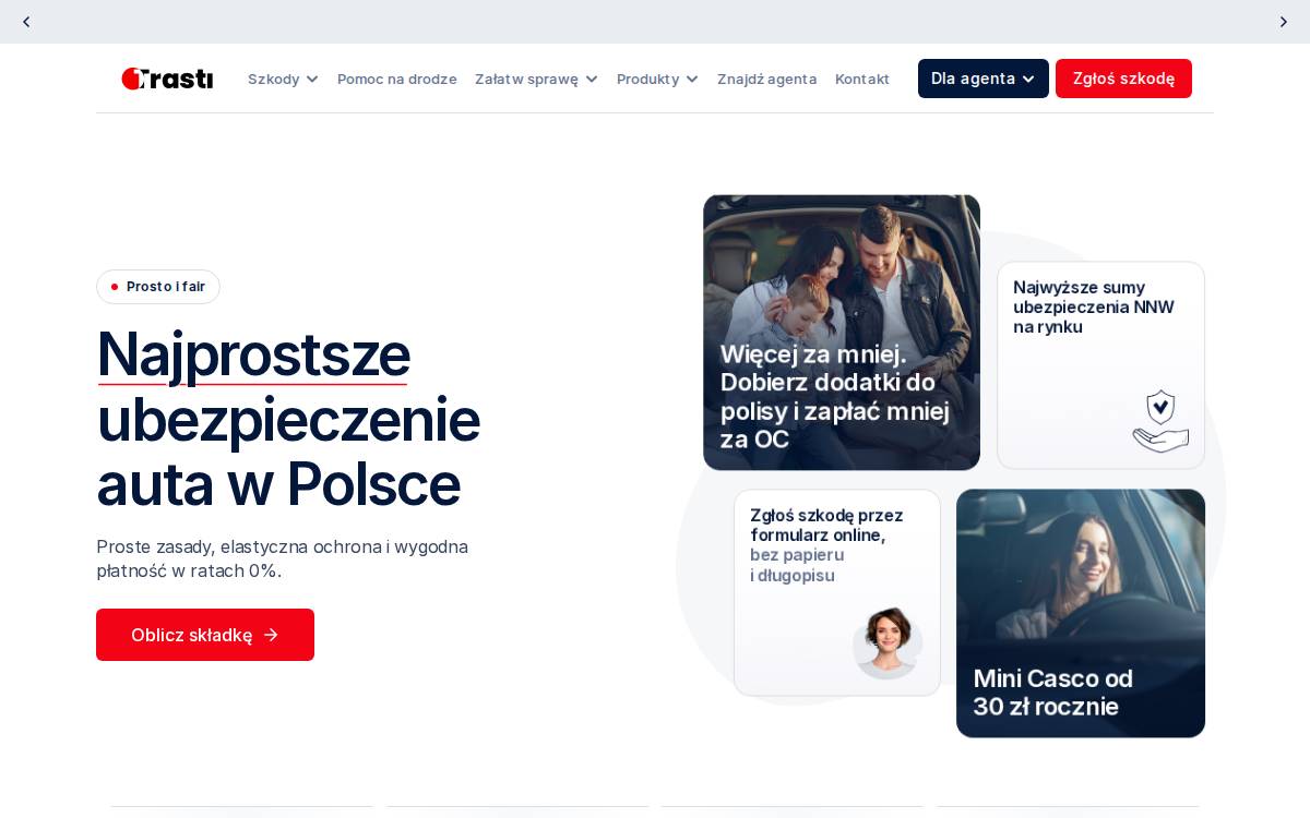 Trasti website preview