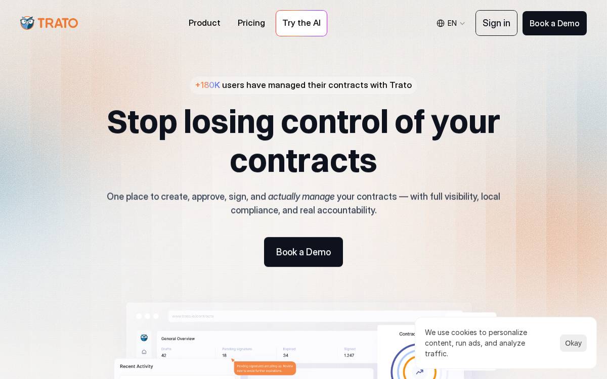 trato_ website preview