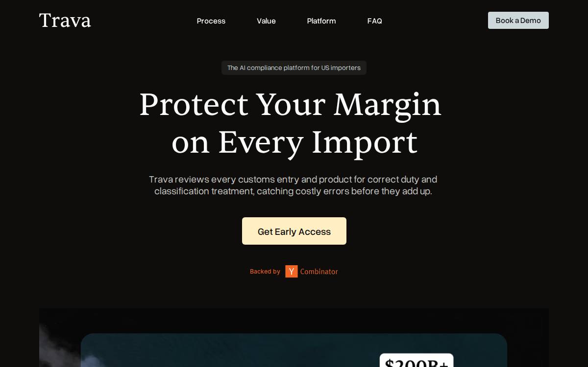 Trava website preview
