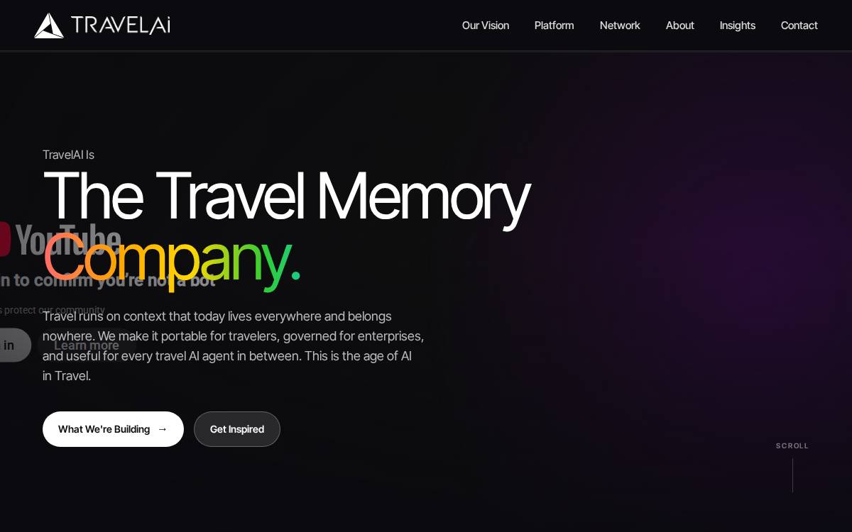 TravelAI website preview