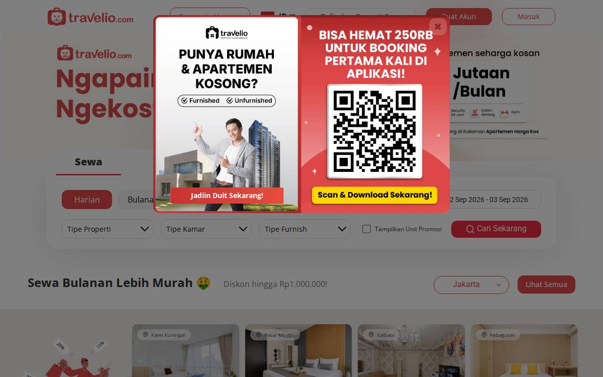 Travelio website preview