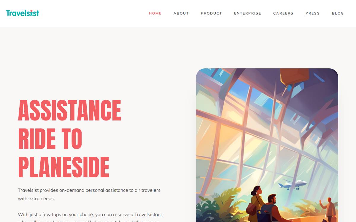 Travelsist website preview