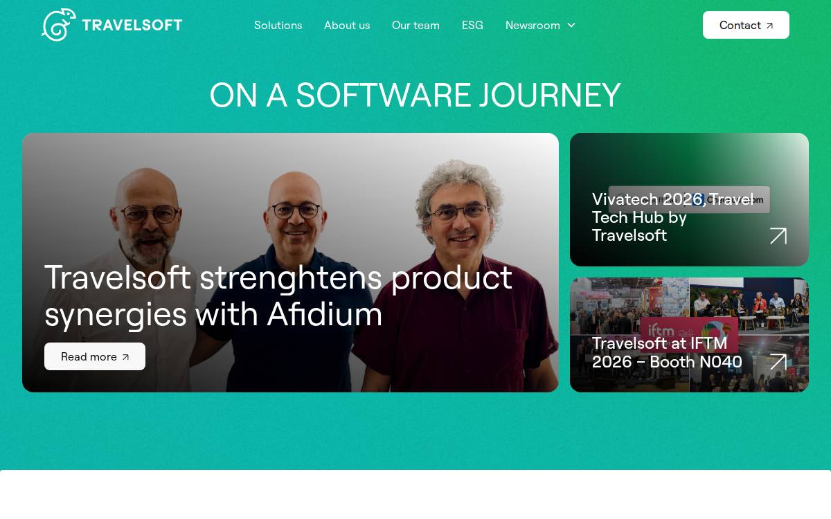 Travelsoft website preview