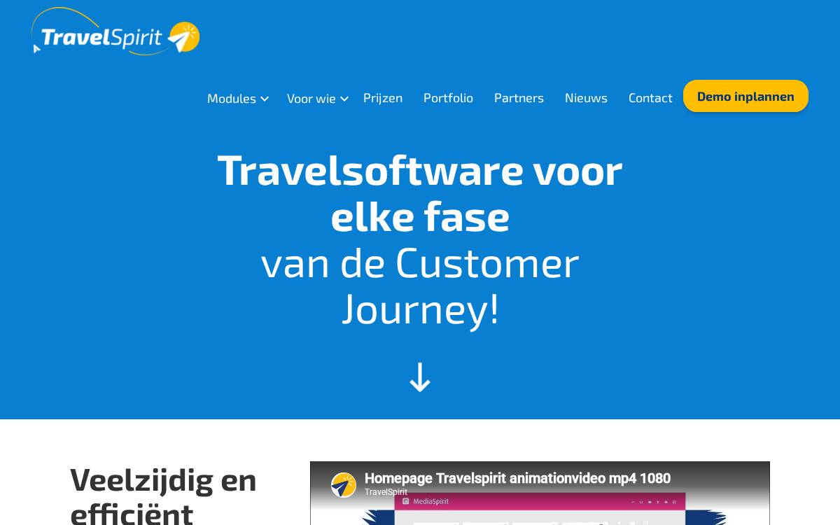 TravelSpirit website preview