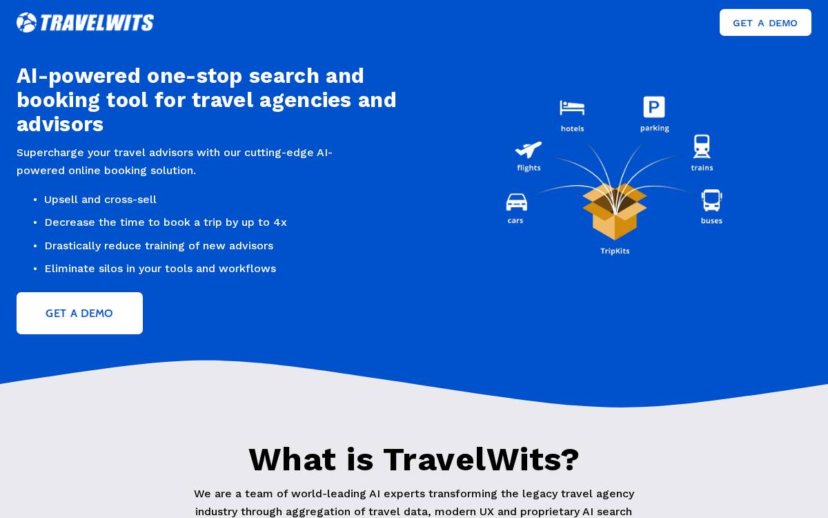 Travelwits website preview