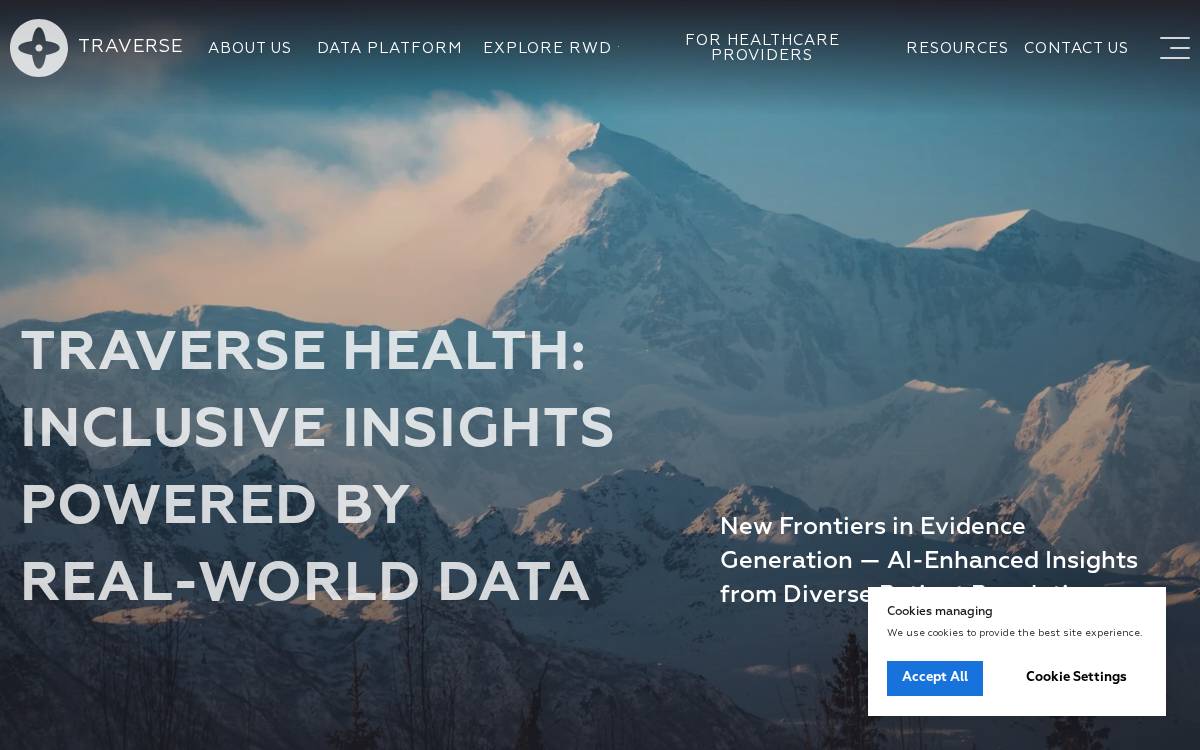 Traverse Health website preview