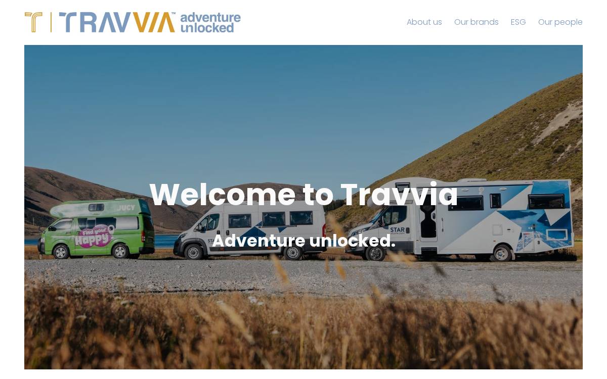 Travvia website preview