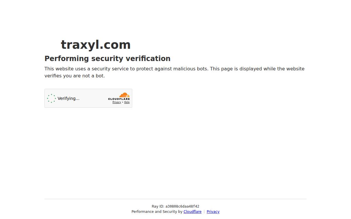 Traxyl website preview