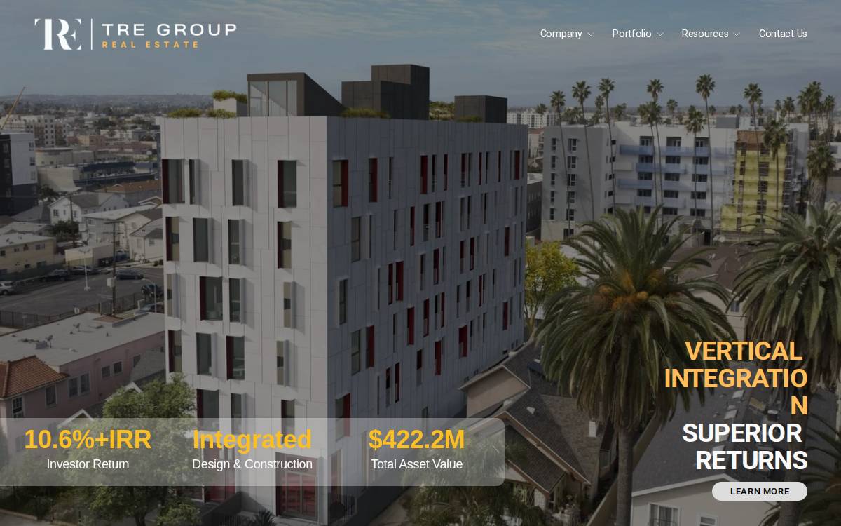 TRE Group website preview