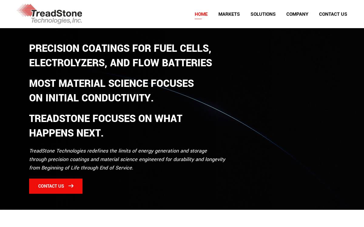TreadStone Technologies website preview