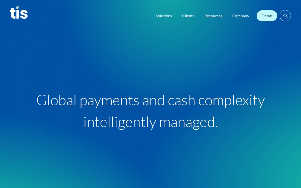 Treasury Intelligence Solutions website preview