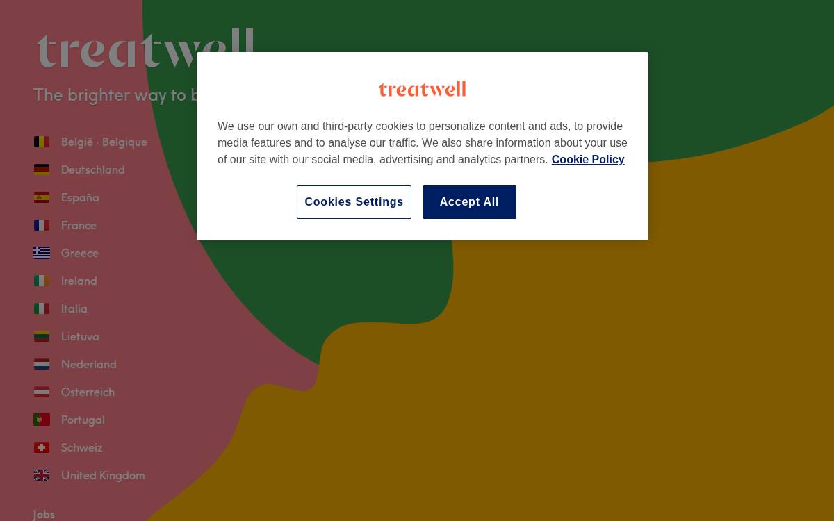 Treatwell website preview