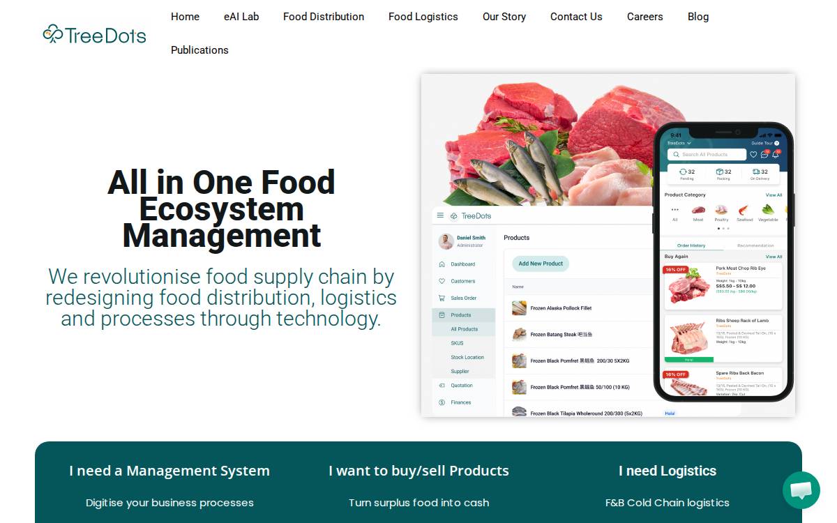 TreeDots website preview