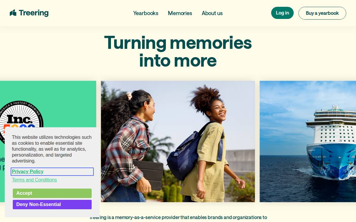 Treering website preview