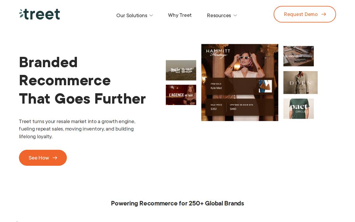 Treet website preview