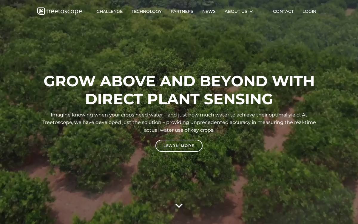 Treetoscope website preview