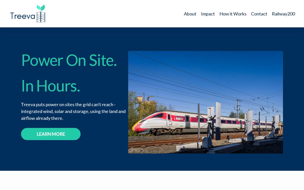 Treeva website preview