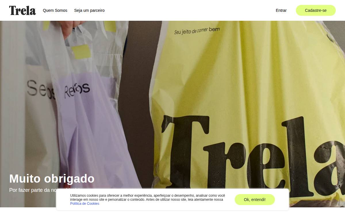 Trela website preview