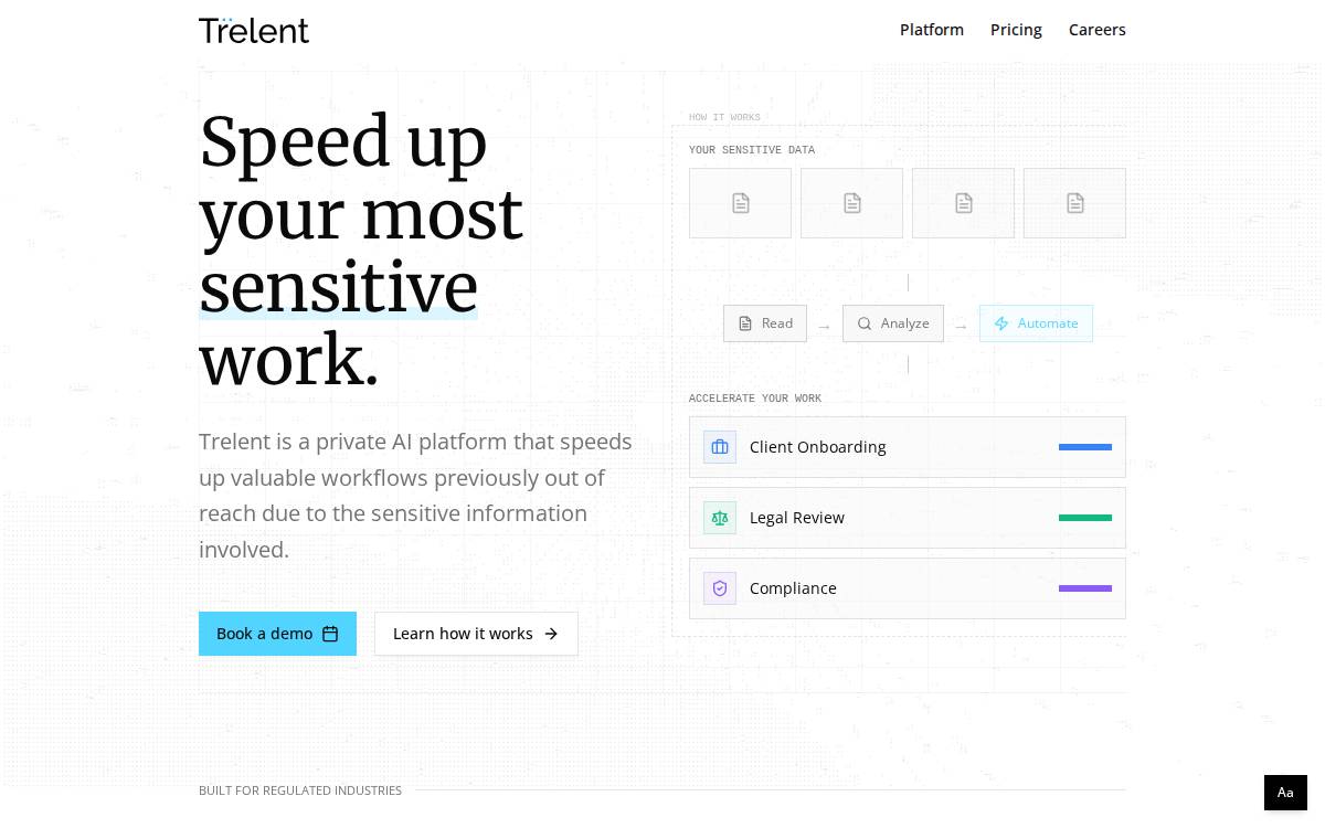 Trelent website preview