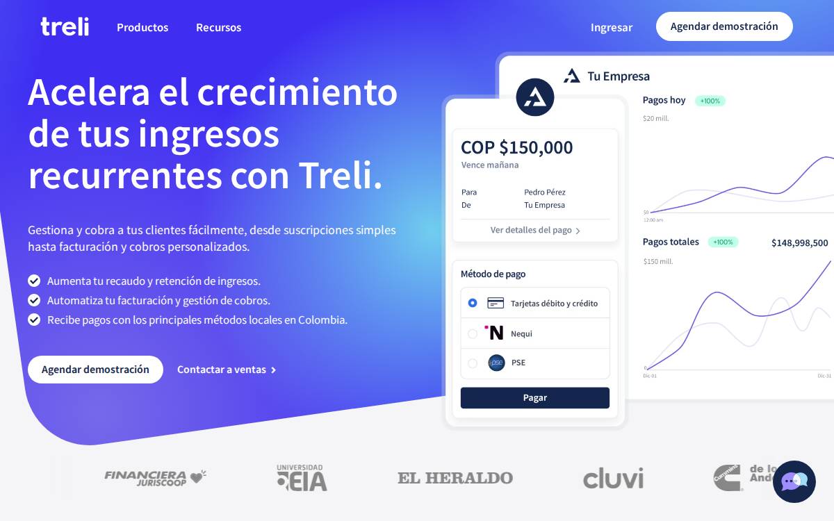 Treli website preview