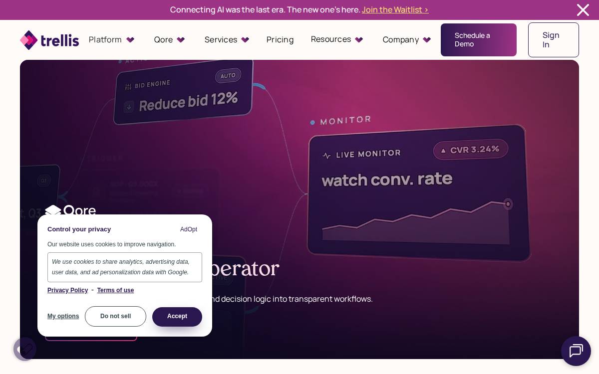 Trellis website preview