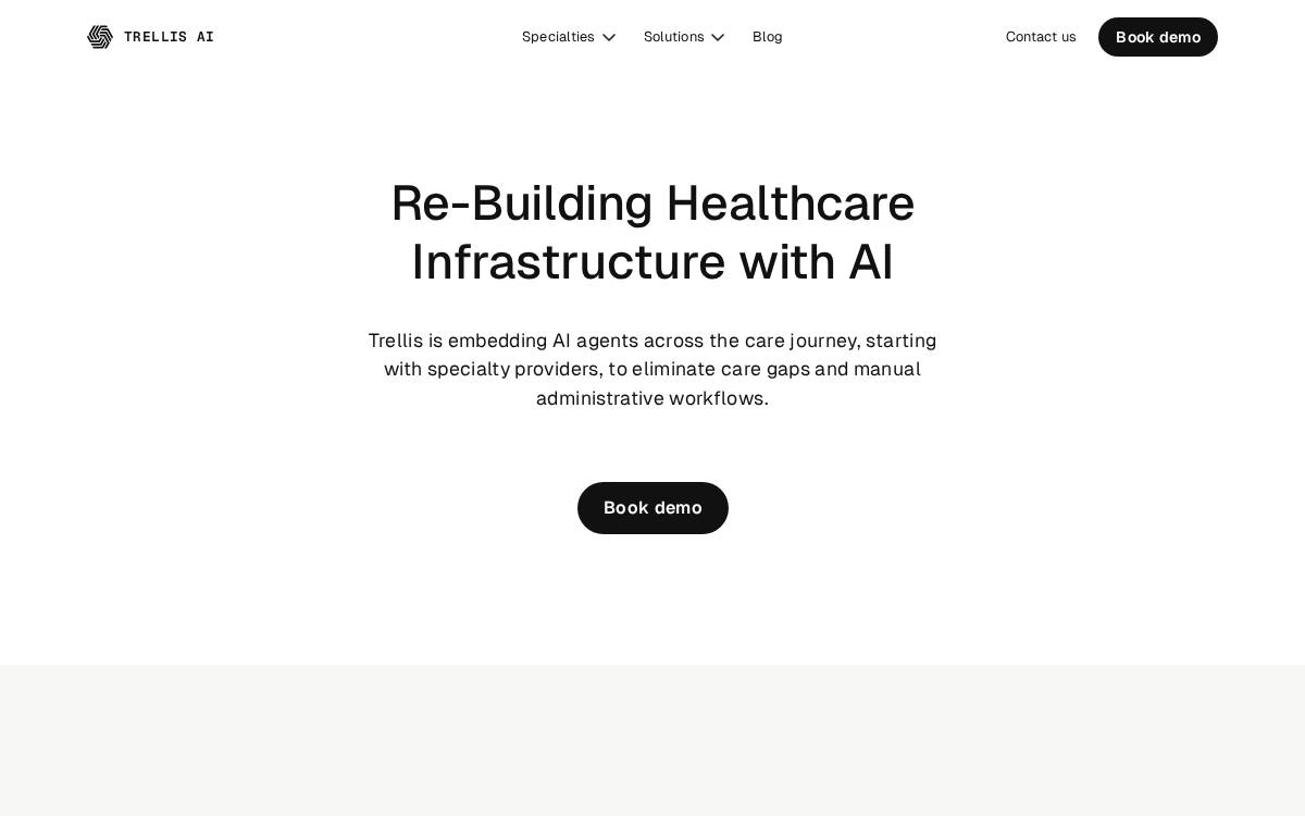 Trellis AI website preview