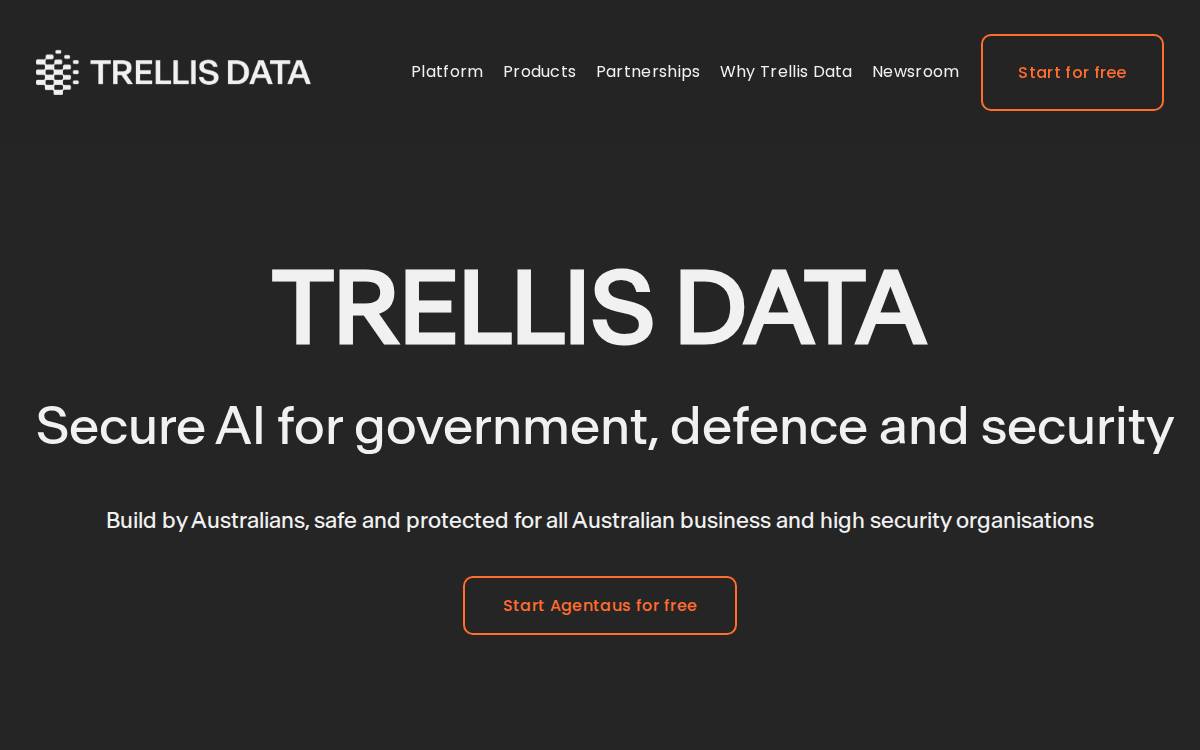 Trellis Data website preview
