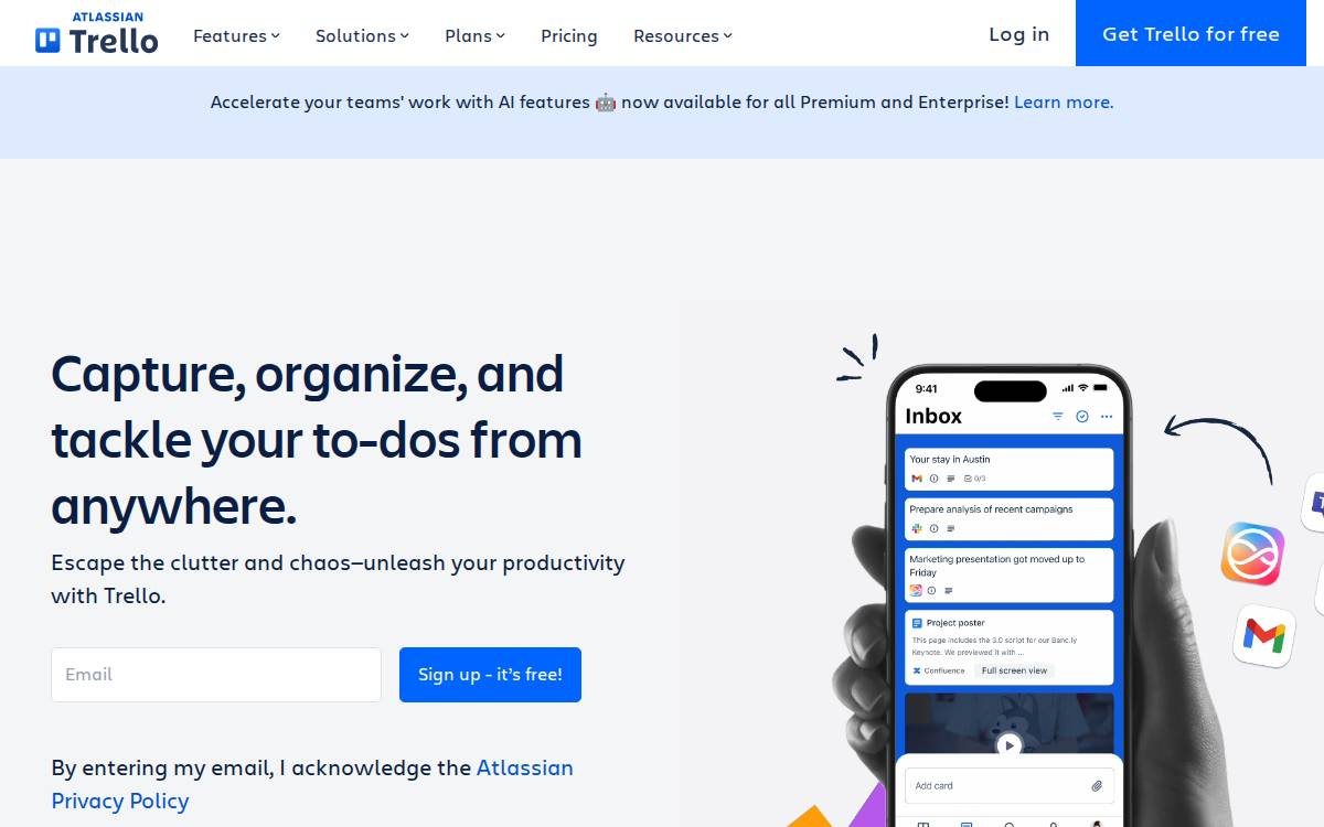 Trello website preview
