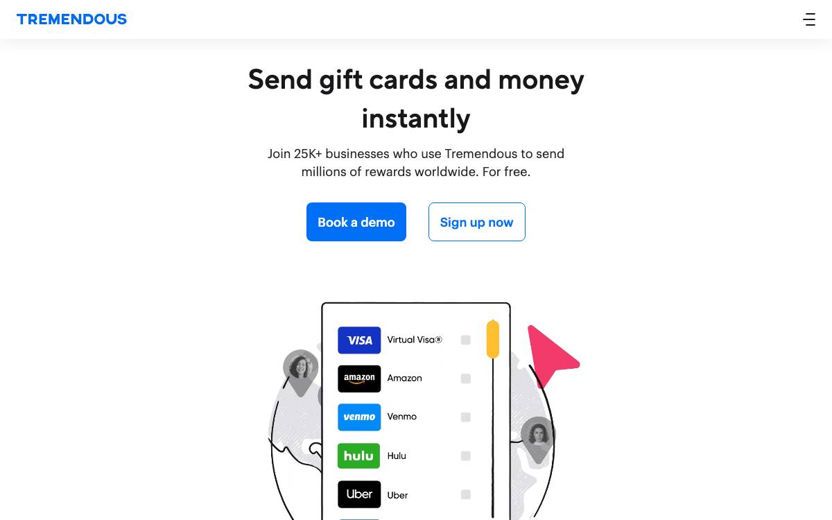 Tremendous website preview