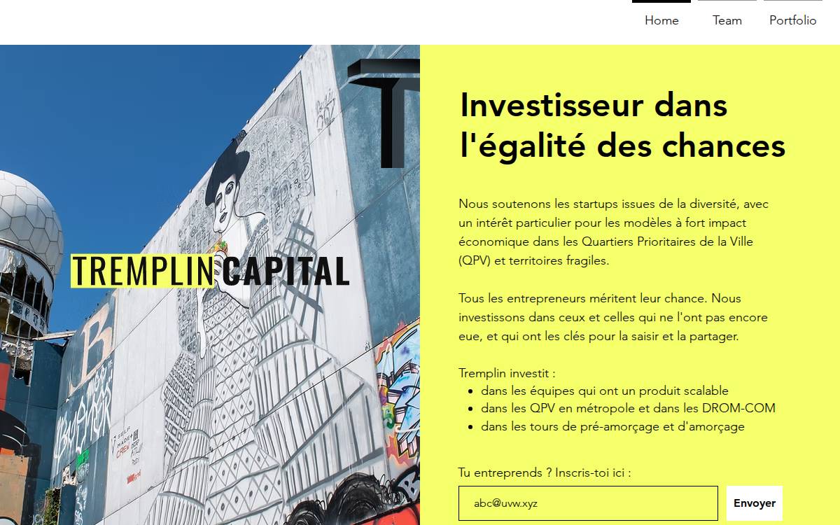 Tremplin Capital website preview