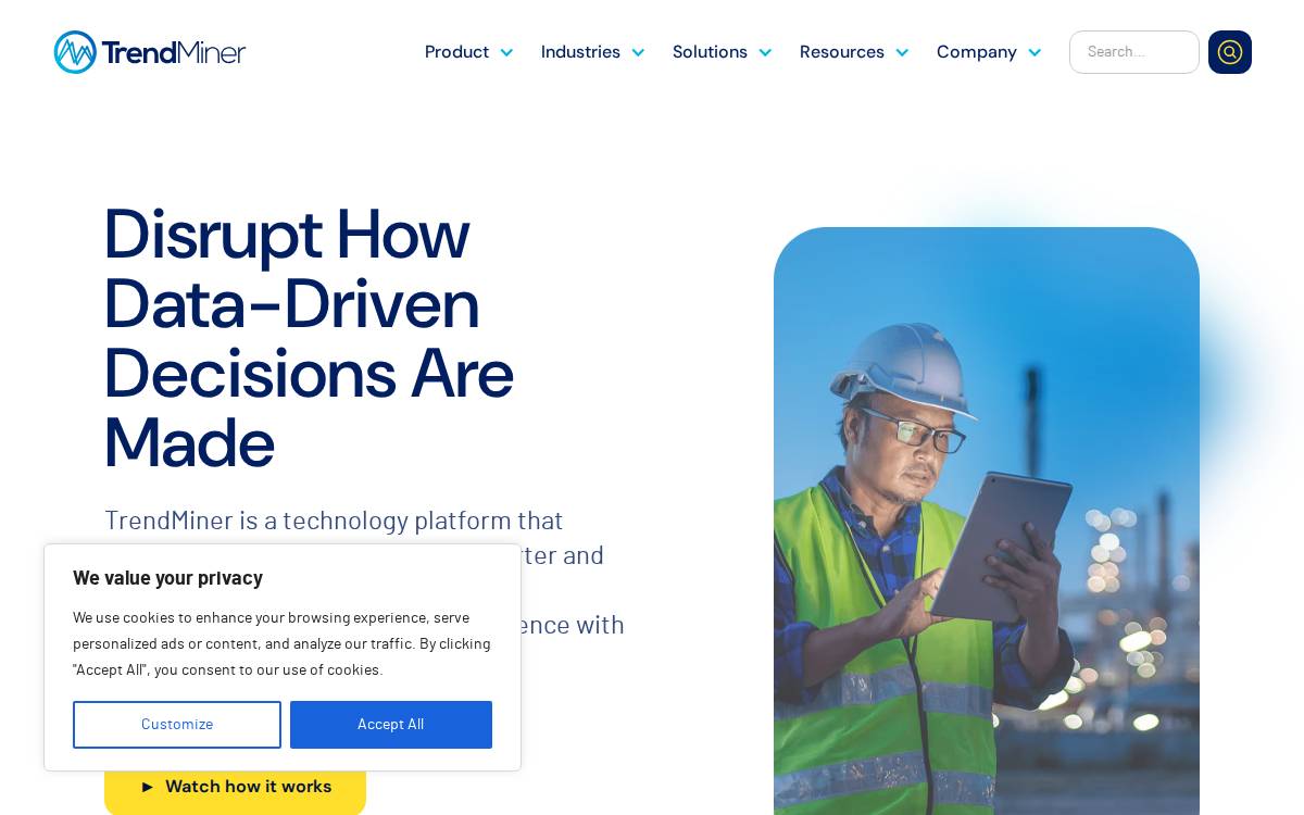 Trendminer website preview