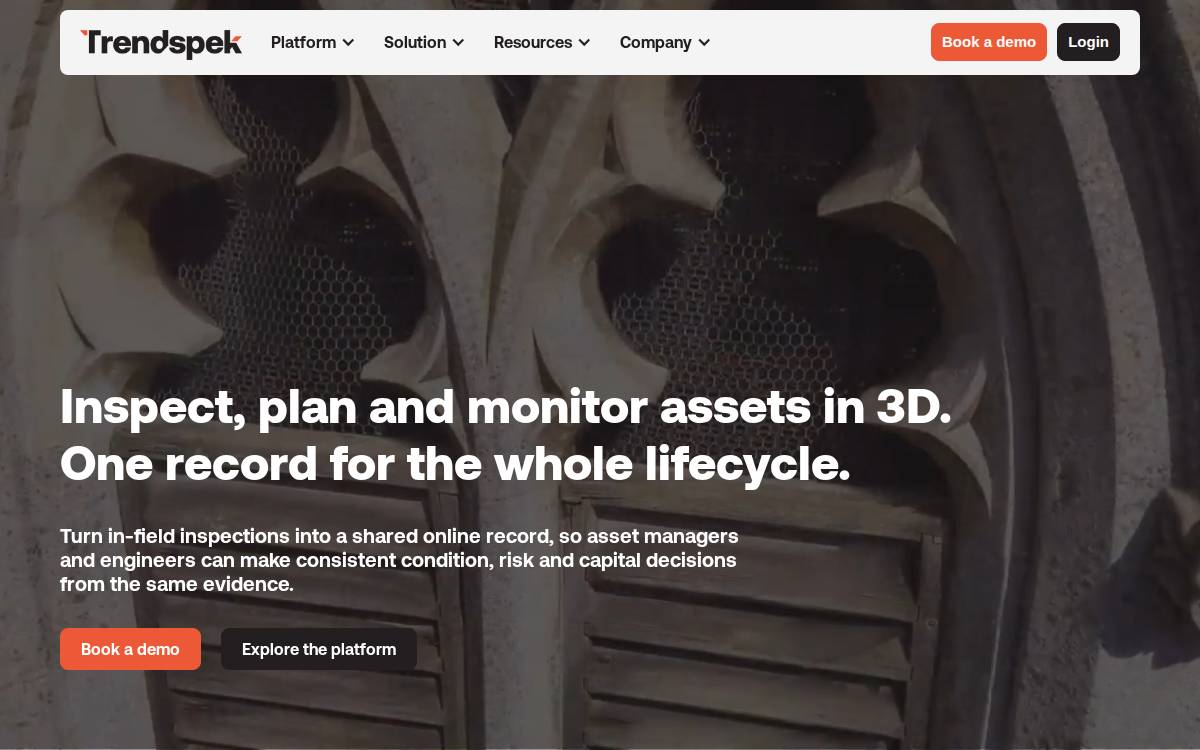 Trendspek website preview