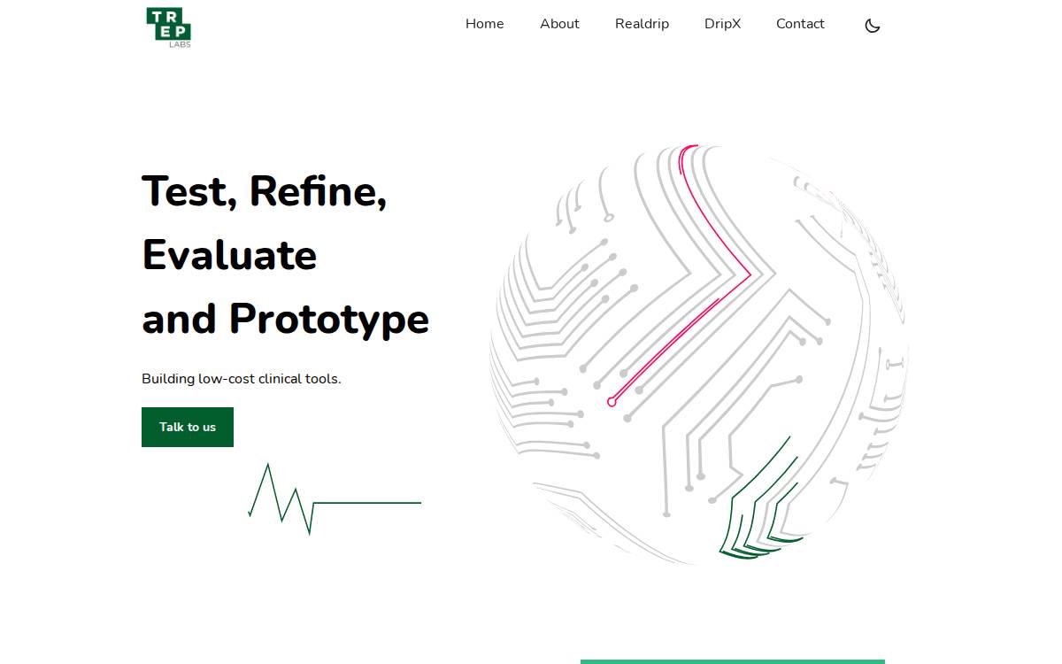TREP Labs website preview