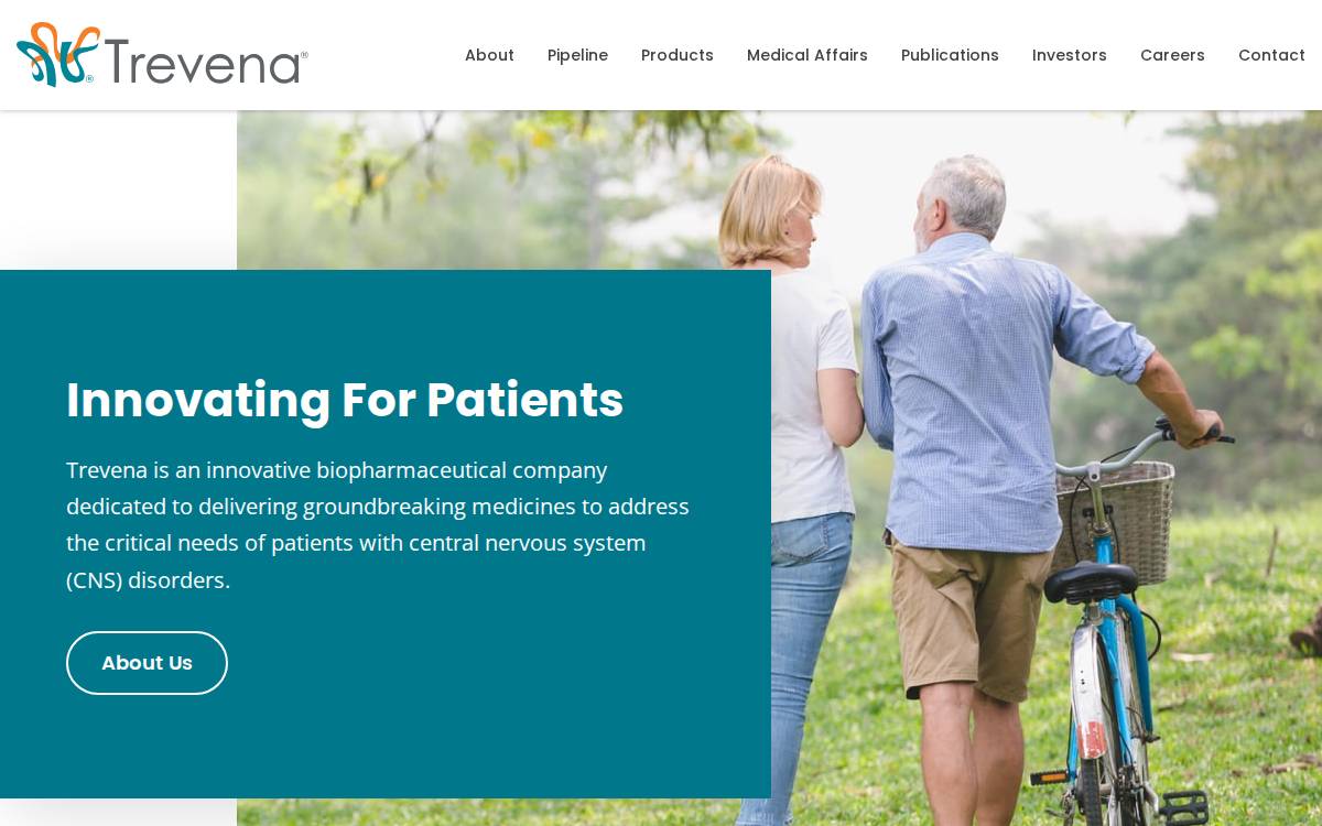 Trevena website preview