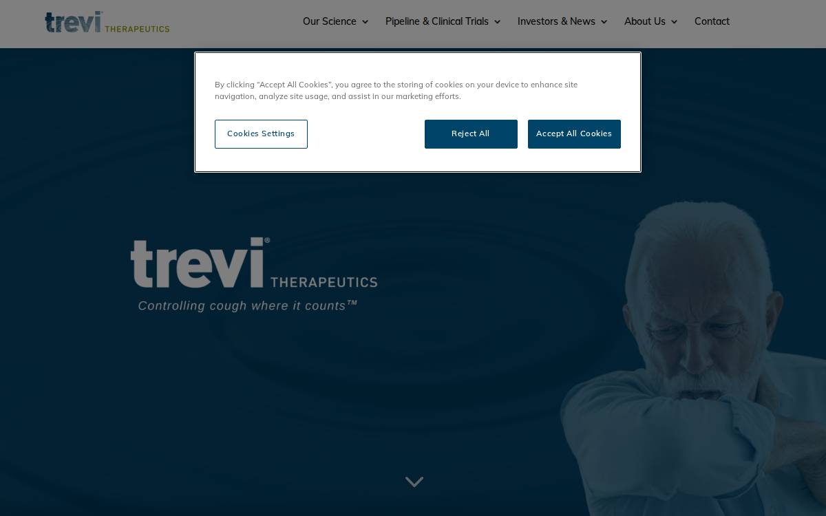 Trevi Therapeutics website preview