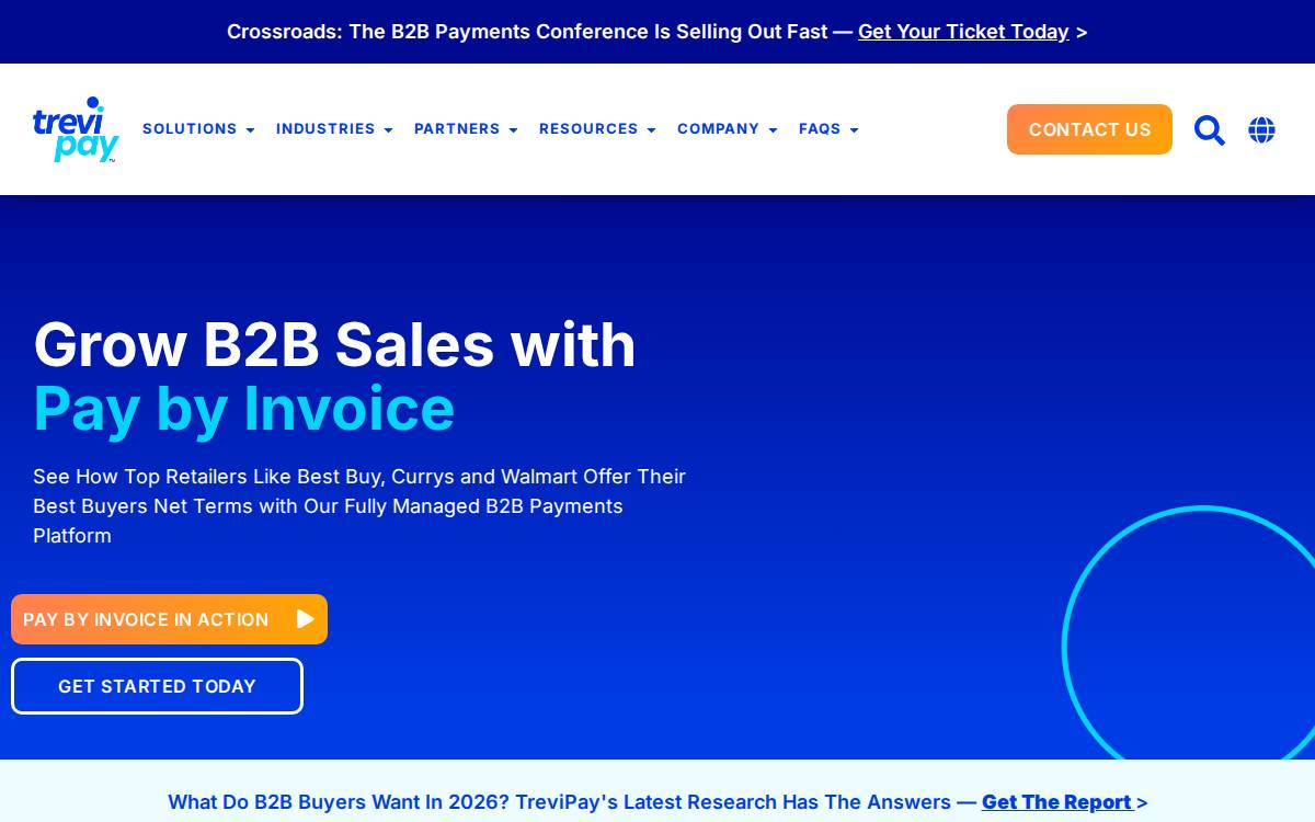 Trevipay website preview