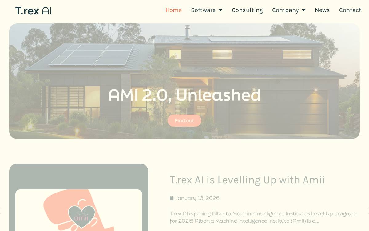 Trex Ai website preview