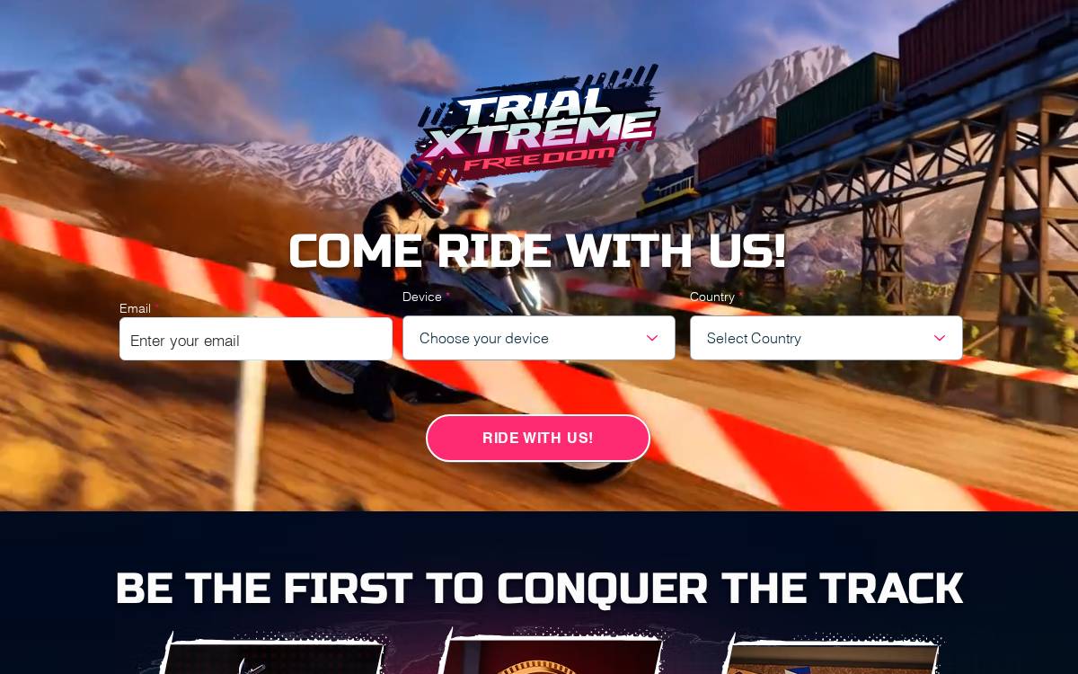 Trial Xtreme Freedom website preview
