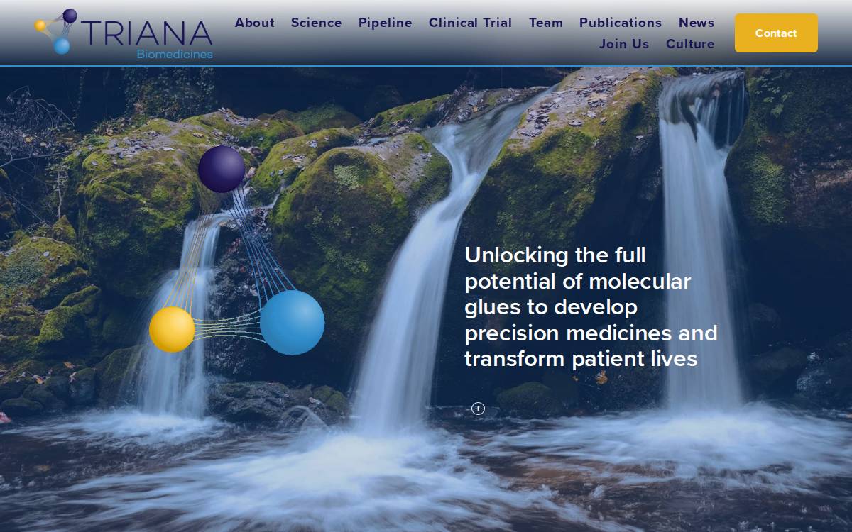 Triana Bio website preview