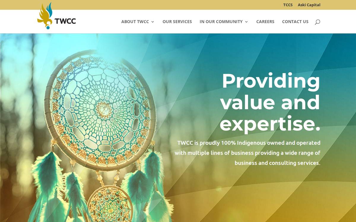 Tribal Wi-Chi-Way-Win Capital Corporation website preview