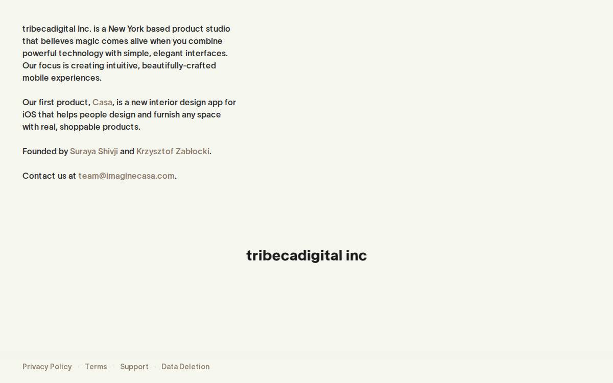 tribecadigital website preview