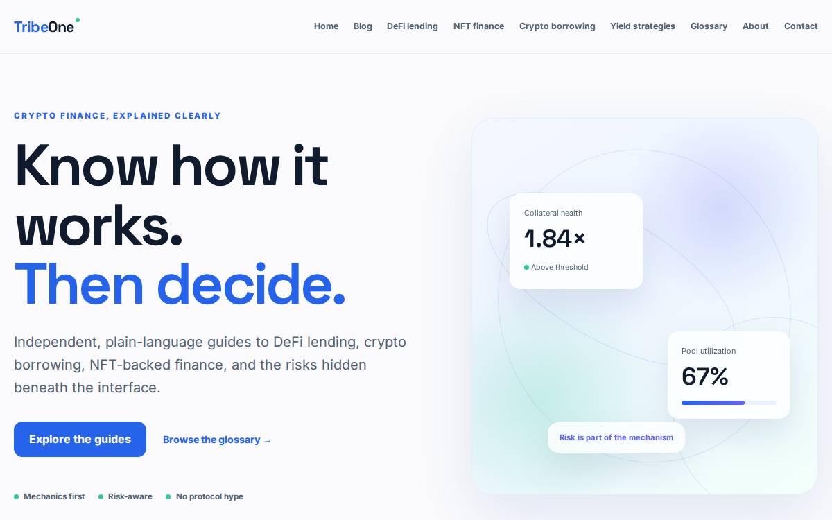 Tribeone website preview